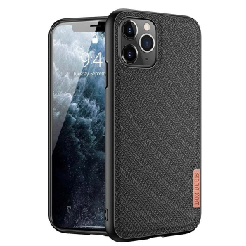 Dux Ducis Fino Serisi iPhone 11 Pro 5.8inç Kılıf Premium Dokuma Silikon Kılıf-(5775)