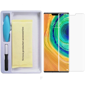 Huawei Mate 30 Pro Full Liquid+UV Işık 3d Kırılmaz Cam Ekran Koruyucu-(5775)