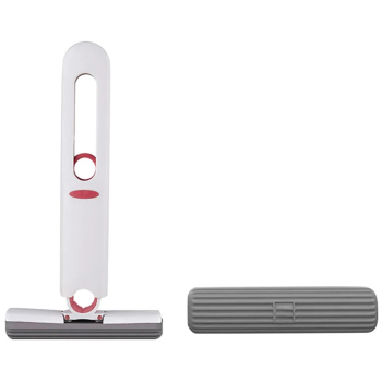 EZERE Çok Amaçlı Mini tezgah üstü Paspas Mini Mop + 2 Yedek Uç-(5775)