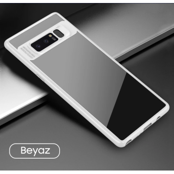 Ally Galaxy Note 8 Darbeya Dayanıklı Şeffaf Silikon Kılıf-(5775)