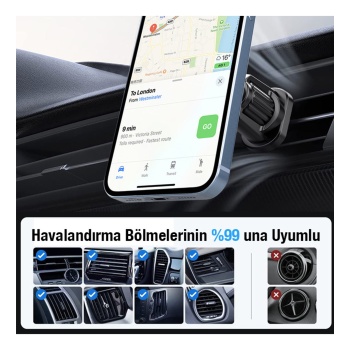 ALLY ML-223 MagSafe Araç İçi Telefon Tutucu-(5775)