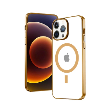 Ally iPhone 13 Pro 6.1inç Magsafe Uyumlu Renkli Kenar Silikon Kılıf-(5775)