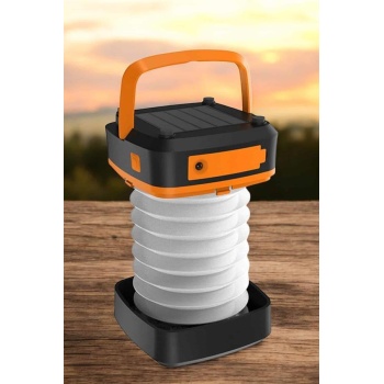 Güneş Enerjili Led Lamba Kamp Lambası Katlanabilir Lamba USB Şarjlı
