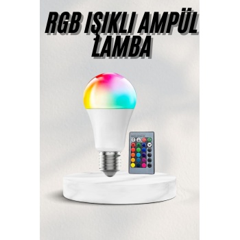 Akıllı RGB Led Ampul Led Uzaktan Kumandalı Renk Değiştiren Ampul