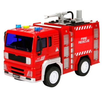 NessiWorld Sesli ve Işıklı Su Fışkırtan İtfaiye Aracı 20 cm.