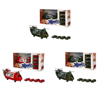 GARAJ SET POLİS AMBULANS ASKER TAŞIYICI HELİKOPTER ARB 3R