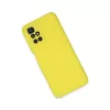 Newface Xiaomi Redmi 10 2022 Kılıf Nano içi Kadife Silikon - Sarı