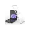 Newface Samsung Galaxy Z Flip 3 Kılıf Fold TPU Silikon - Şeffaf