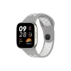 Newface Xiaomi Redmi Watch 3 Spor Delikli Kordon - Gri-Beyaz