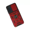Newface Xiaomi Poco M4 Pro 4G Kılıf Pars Lens Yüzüklü Silikon - Kırmızı