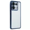 Newface Xiaomi Redmi Note 13 Pro 4G Kılıf Razer Lensli Silikon - Lacivert