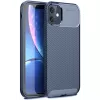 Newface iPhone 11 Kılıf Auto Focus Karbon Kapak - Lacivert