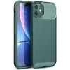 Newface iPhone 11 Kılıf Auto Focus Karbon Kapak - Koyu Yeşil