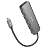 S-LINK SWV-USBC030 Type-C to HDMI 3xUSB3.0 1xPD Metal USB HUB ve Çevirici(1923)