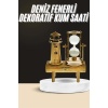 Dekoratif Kum Saati Deniz Feneri Retro Masa Hediyeli Eşya