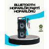 LED Işıklı Kablosuz Hoparlör – Bluetooth FM Radyolu Taşınabilir Şarjlı