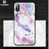 Floveme İPhone  X Xs Mermer Desenli Premium Silikon Kılıf-(5775)
