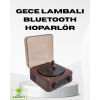 Dekoratif Gece Işığı Bluetooth Hoparlör Dijital Saat Çok Yönlü Sesli Aydınlatma