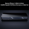 Baseus iPhone 13 Mini 0.23mm Gizlilik Hayalet Full Ekran Koruyucu 2 Adet Set-(5775)