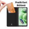 Dux Ducis Xiaomi Poco X5 Pro 5G Kılıf Skin Pro Series Flip Cover Kapaklı Kılıf-(5775)