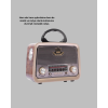 Nostalji Bluetooth Radyo FM AM SW Ahşap Eskitme Tasarım