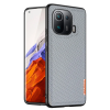Dux Ducis Fino Serisi Xiaomi Mi 11 Pro Kılıf Premium Dokuma Silikon Kılıf-(5775)