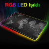 ALLY Dünya Desenli RGB Led Işıklı Oyuncu Mouse Pad 300*250*4MM-(5775)