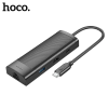 Hoco HB44 Type-C to HDMI + RJ45 + 100Mbps + SD/TF + USB3.0 + USB2.0 PD + 4K 30Hz Hub-(5775)