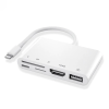 Ally 5in1 Lightning HDMI Dijital Av Adaptör+ Otg USB Hub Kamera TF SD Okuyucu-(5775)