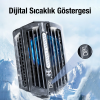 MEMO DL10 Dijital Gösterge 2000mAh Powerbankli Telefon Soğutucu Fan Radyatör-(5775)