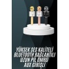 Karaoke Mikrofon Bluetooth Bağlantılı Aux Girişli Uzun Pil Ömrü Yüksek Ses Kaliteli