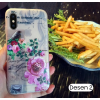 İphone X Xs 3d Gül Desenli Premium Silikon Kılıf-(5775)