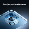 Baseus iPhone 14-14 Plus ile Uyumlu 0.3mm Full Tempered Kamera Lens Koruma Camı 2 Adet Set-(5775)
