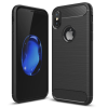 İphone XXS Dark Ultra Koruma Karbon Fiber Silikon Kılıf-(5775)