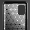 ALLY Samsung Galaxy M51 Brushed Carbon Fiber Silikon Kılıf-(5775)