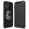 Xiaomi Mi 5x Dark Ultra Koruma Karbon Fiber Doku Silikon Kılıf-(5775)