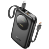 HOCO Q19 Lucky 10000mAh 30W Dijital Göstergeli Kablolu Powerbank-(5775)