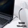 Baseus Zinc Manyetik Type-C to DC Round (40x17mm) Lenovo Laptop Şarj Kablosu 100W 2m-(5775)
