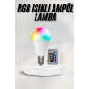 Akıllı RGB Led Ampul Led Uzaktan Kumandalı Renk Değiştiren Ampul