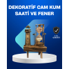 Deniz Feneri Tasarımlı Ahşap Kum Saati – Retro Masa Aksesuarı