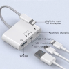 İPhone-Otg Hub -Usb Type C To Kulaklık ve Usb Kamera Okuyucu Otg-(5775)