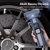 Ally ST-5530 Dijital  Şarjlı Araç Lastik Hava Şişirme Pompası Powerbank Pencere kırıcı-(5775)
