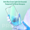ALLY İPhone 12 Pro Max Anti -Blue Green Light Göz Korumalı Tempered Full Ekran Koruyucu-(5775)