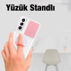 Ally SM Galaxy S22 Plus Kılıf Sürgülü Kamera Lens Korumalı Yüzük Standlı Silikon Kılıf-(5775)