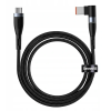 Baseus Zinc Manyetik Type-C to DC Square Portu Lenovo Laptop Şarj Kablosu 100W 2m-(5775)