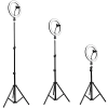 ALLY 10 İnch  Halka Led Tripod(1.30M)Youtuber Video Selfie Stüdyo Makyaj Işığı-(5775)