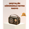 Retro Bluetooth Radyo – Nostaljik Tasarım TF Kart ve USB Destekli