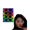 Cyberpunk LED Gözlük Çok Modlu Işıklı Parti ve Festival Aksesuarı
