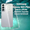Ally SM Galaxy S22 Plus Kılıf Kamera Korumalı Ultra İnce Şeffaf Silikon Kılıf-(5775)