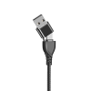 ALLY 2in1 USB Type C To PD Kablosu+USB Kablo-(5775)
